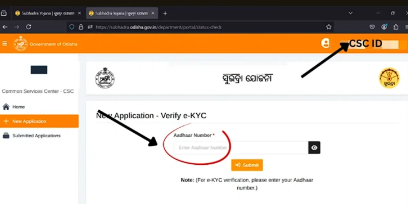 click “Submit” to proceed